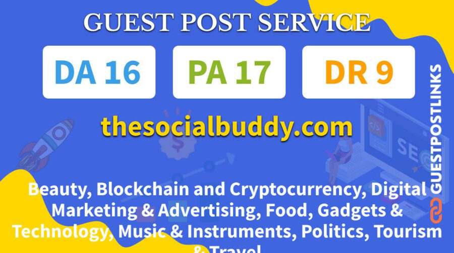 Buy Guest Post on thesocialbuddy.com