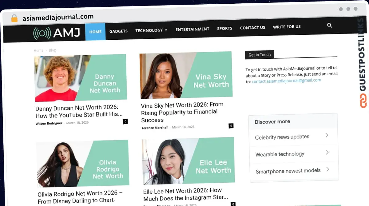 Publish Guest Post on asiamediajournal.com