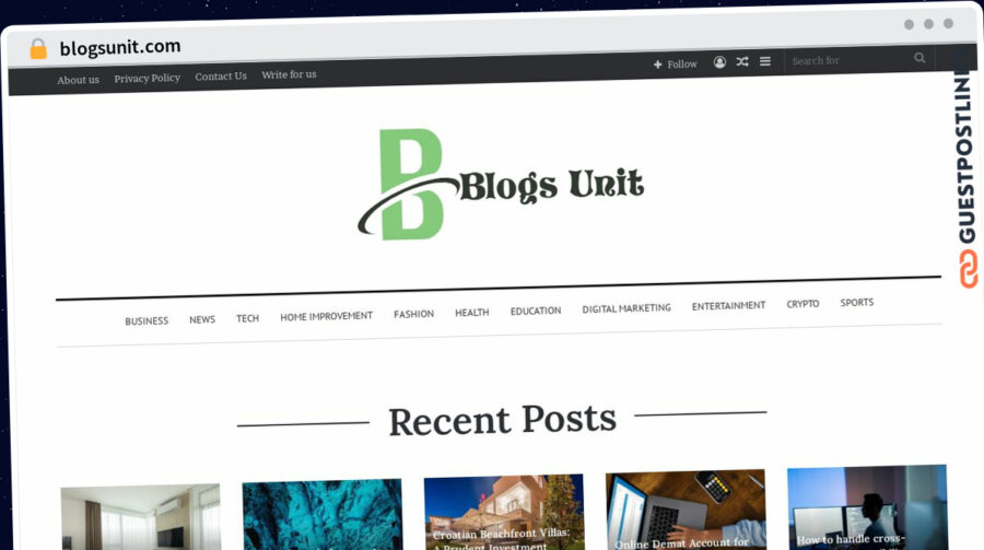 Publish Guest Post on blogsunit.com