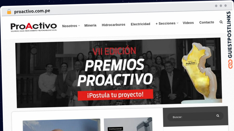 Publish Guest Post on proactivo.com.pe