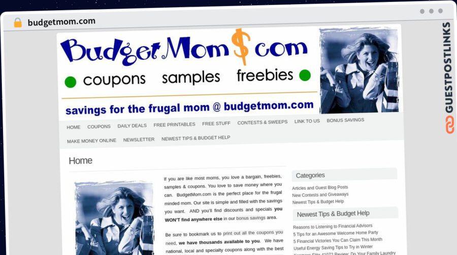 Publish Guest Post on budgetmom.com