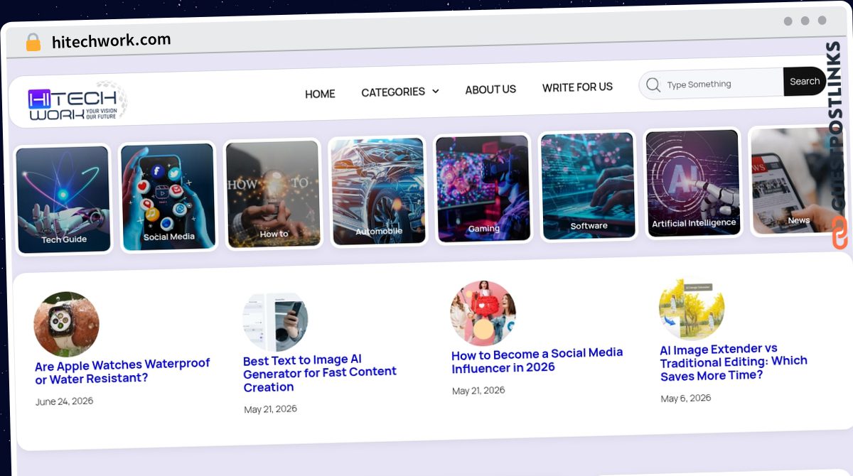 Publish Guest Post on hitechwork.com
