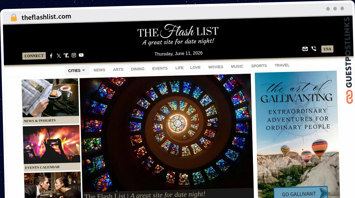 Publish Guest Post on theflashlist.com