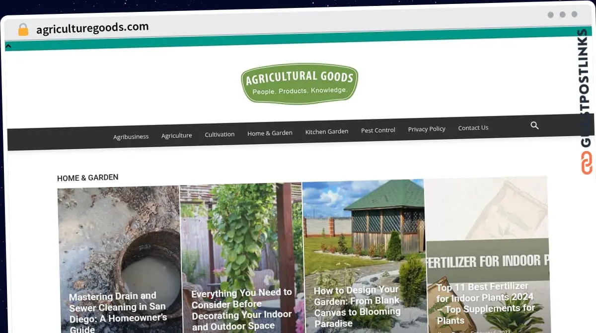 Publish Guest Post on agriculturegoods.com