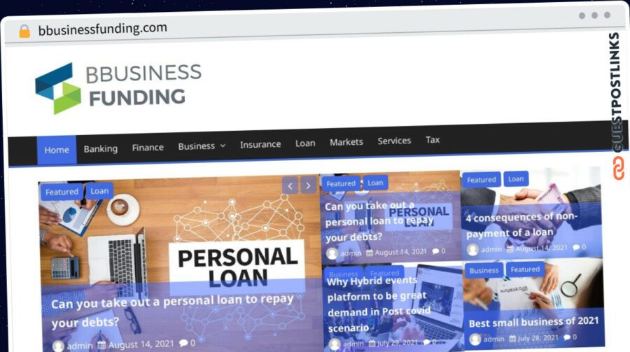 Publish Guest Post on bbusinessfunding.com