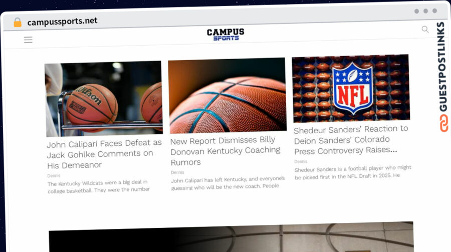 Publish Guest Post on campussports.net