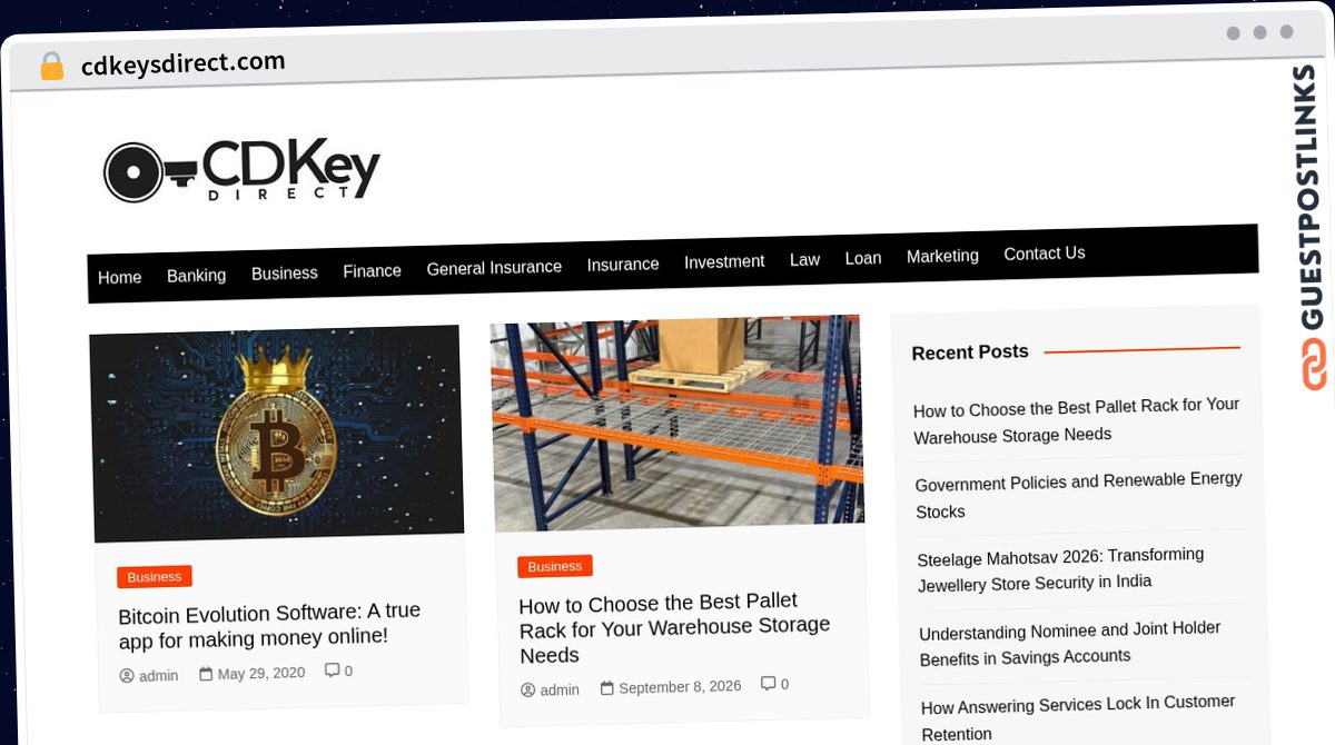 Publish Guest Post on cdkeysdirect.com