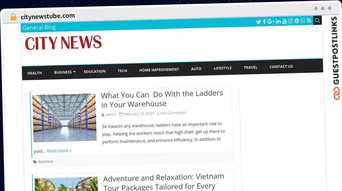 Publish Guest Post on citynewstube.com