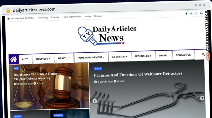 Publish Guest Post on dailyarticlesnews.com