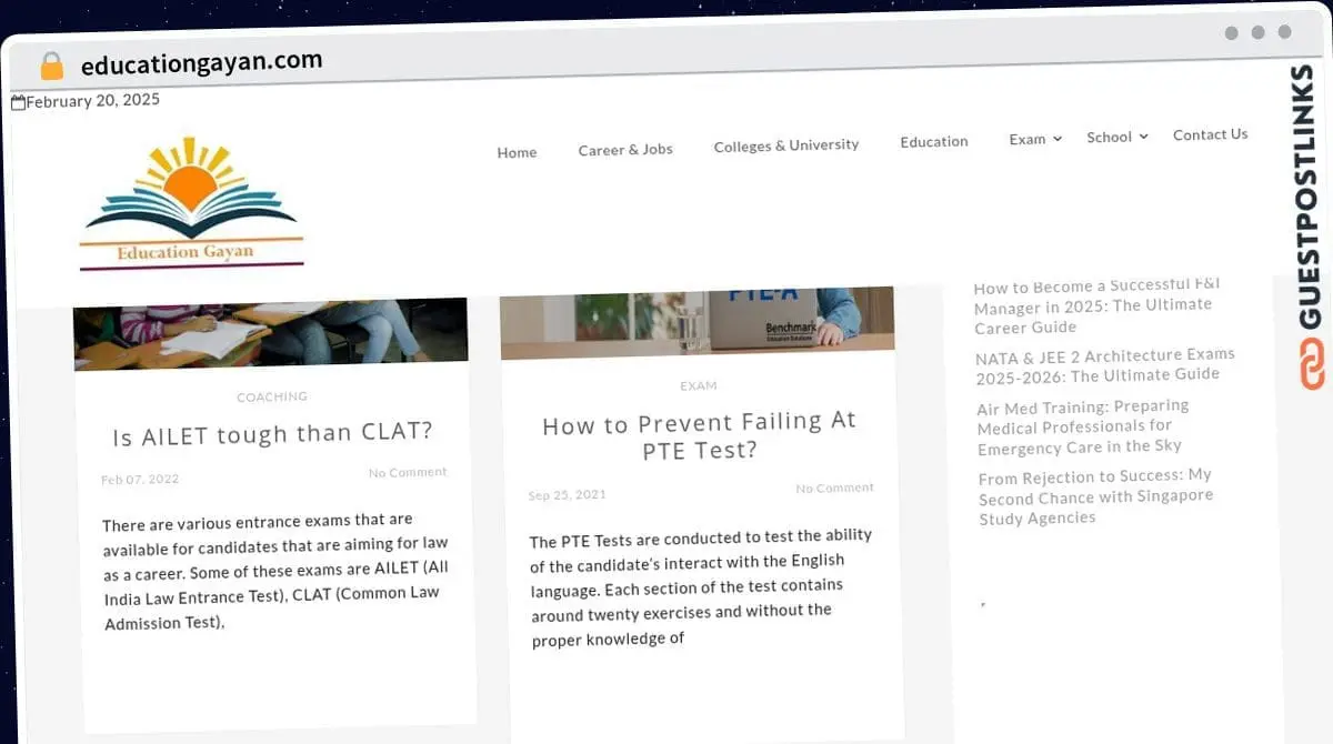 Publish Guest Post on educationgayan.com