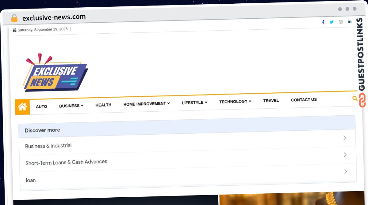Publish Guest Post on exclusive-news.com