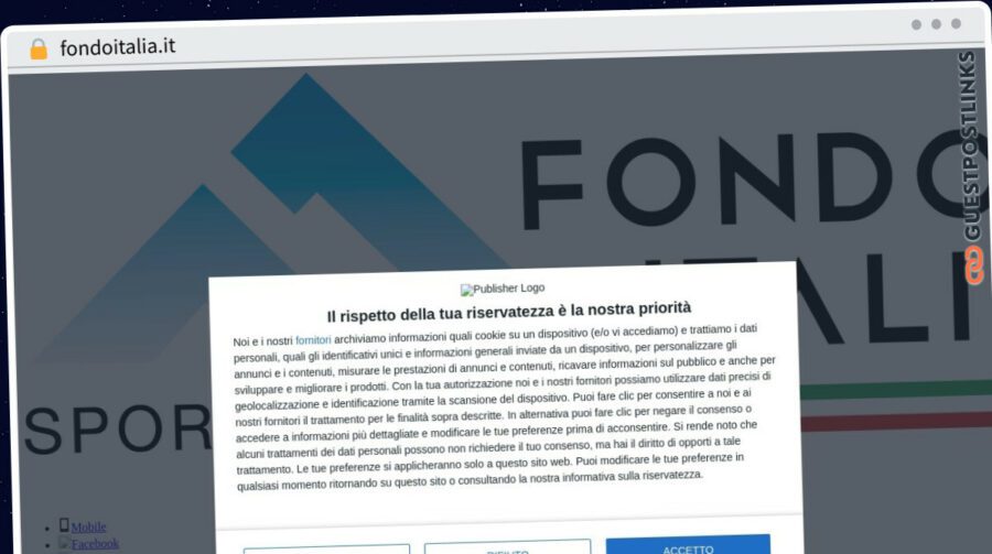 Publish Guest Post on fondoitalia.it