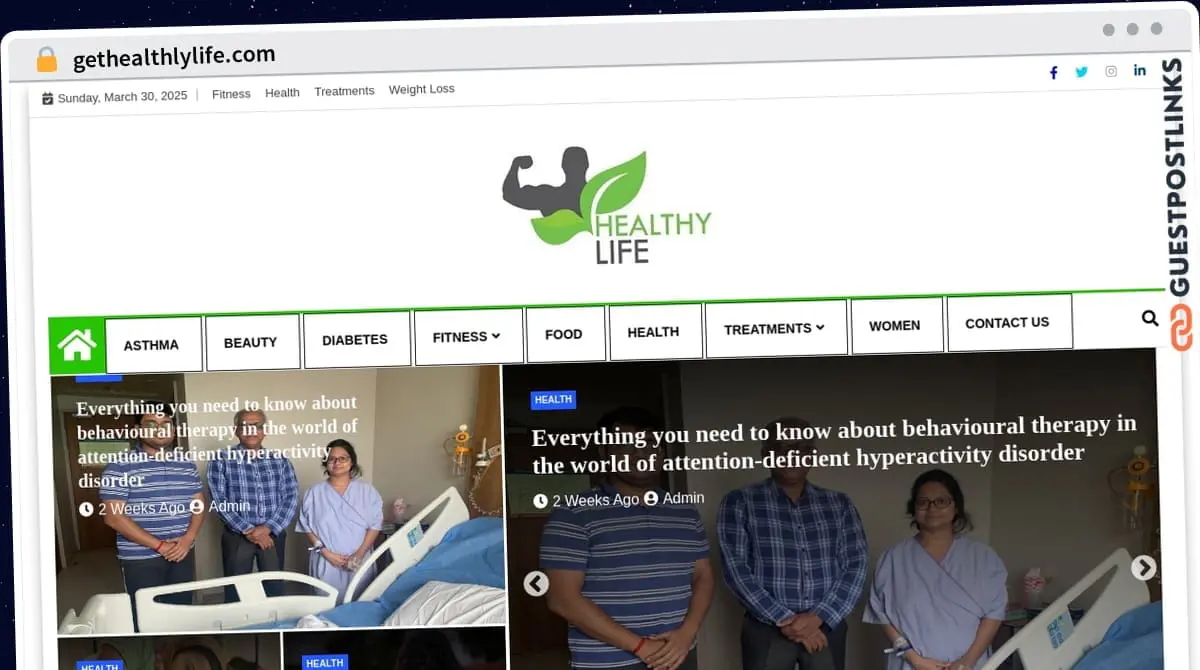 Publish Guest Post on gethealthlylife.com