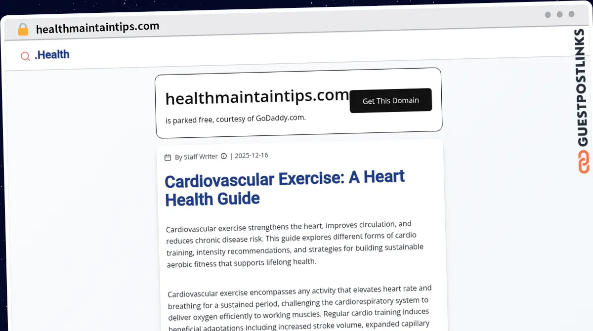 Publish Guest Post on healthmaintaintips.com