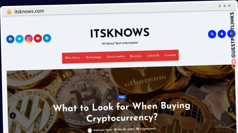 Publish Guest Post on itsknows.com
