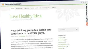 Publish Guest Post on livehealthyideas.com