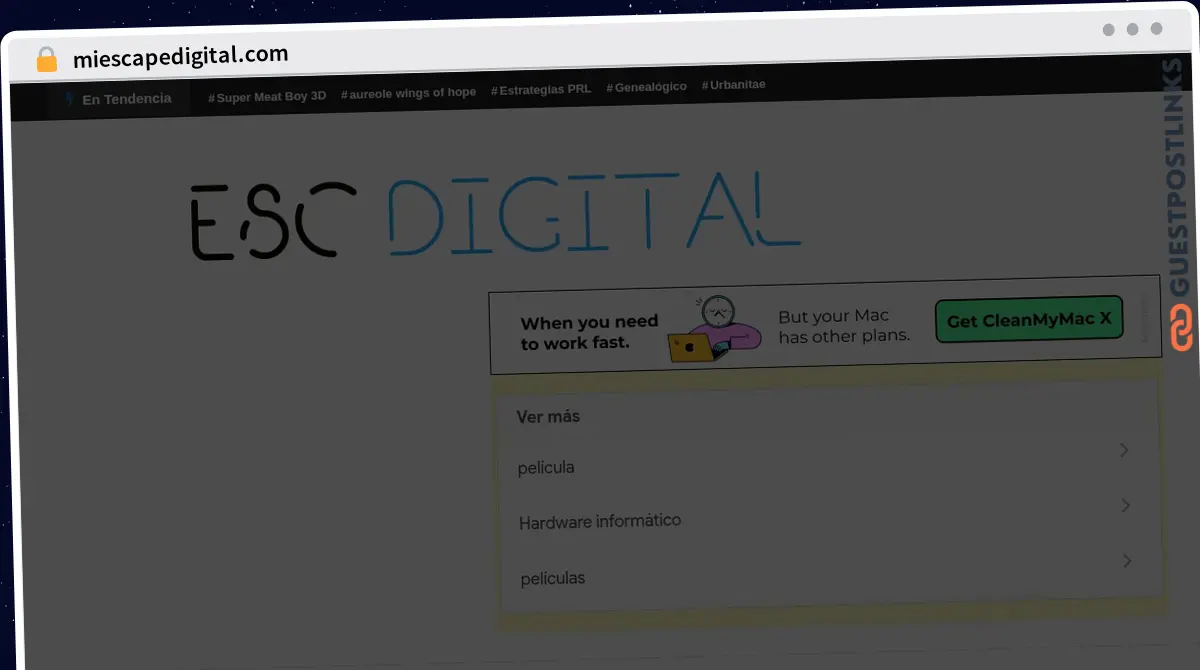 Publish Guest Post on miescapedigital.com