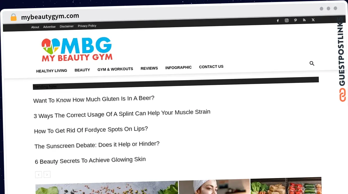 Publish Guest Post on mybeautygym.com