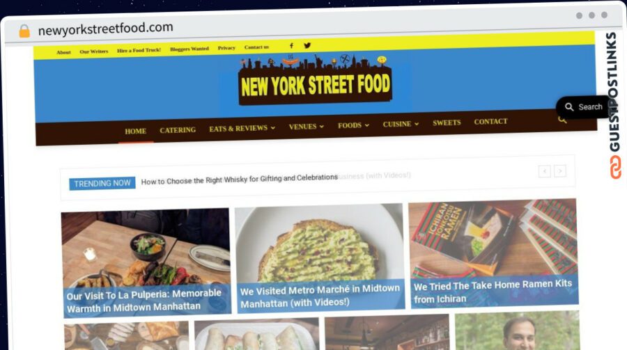 Publish Guest Post on newyorkstreetfood.com