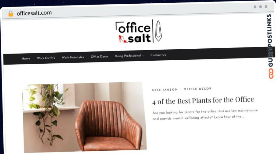 Publish Guest Post on officesalt.com