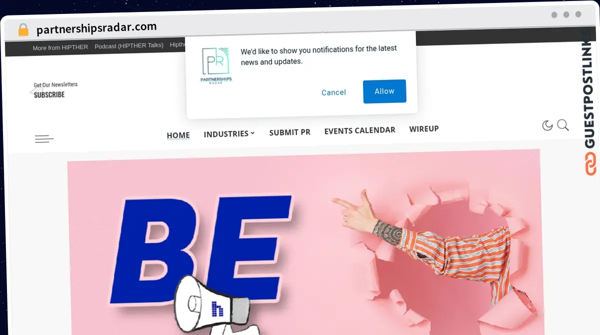 Publish Guest Post on partnershipsradar.com