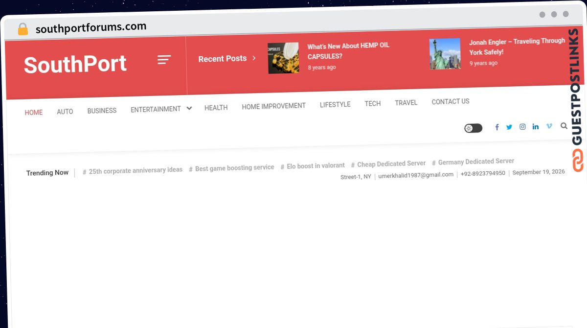Publish Guest Post on southportforums.com