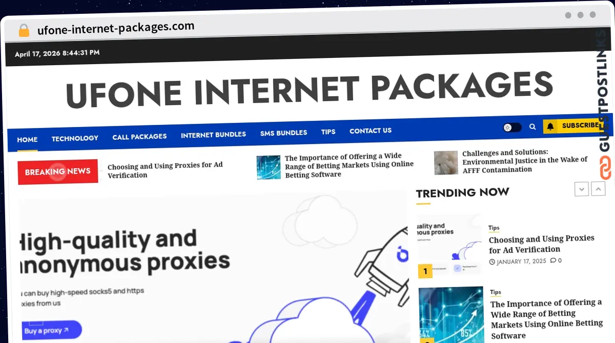 Publish Guest Post on ufone-internet-packages.com