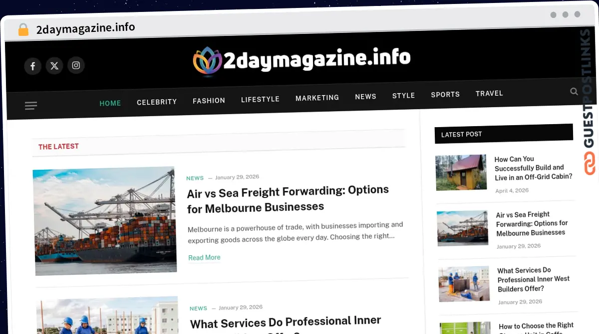 Publish Guest Post on 2daymagazine.info