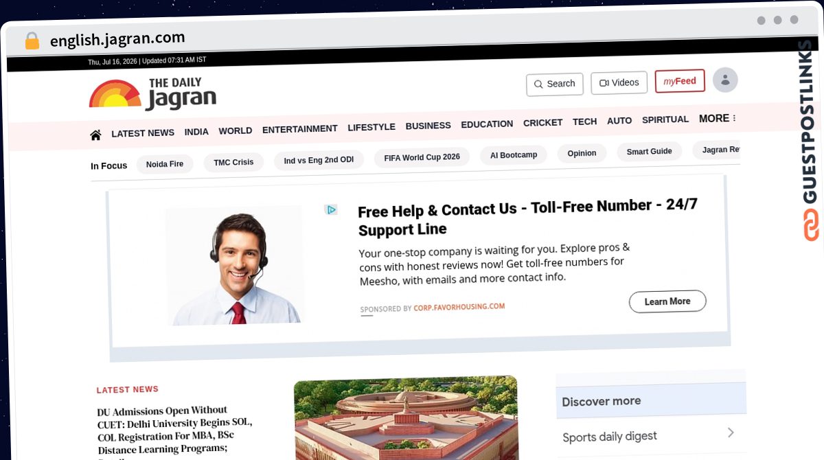 Publish Guest Post on english.jagran.com
