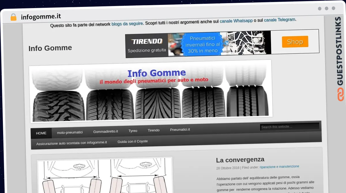 Publish Guest Post on infogomme.it