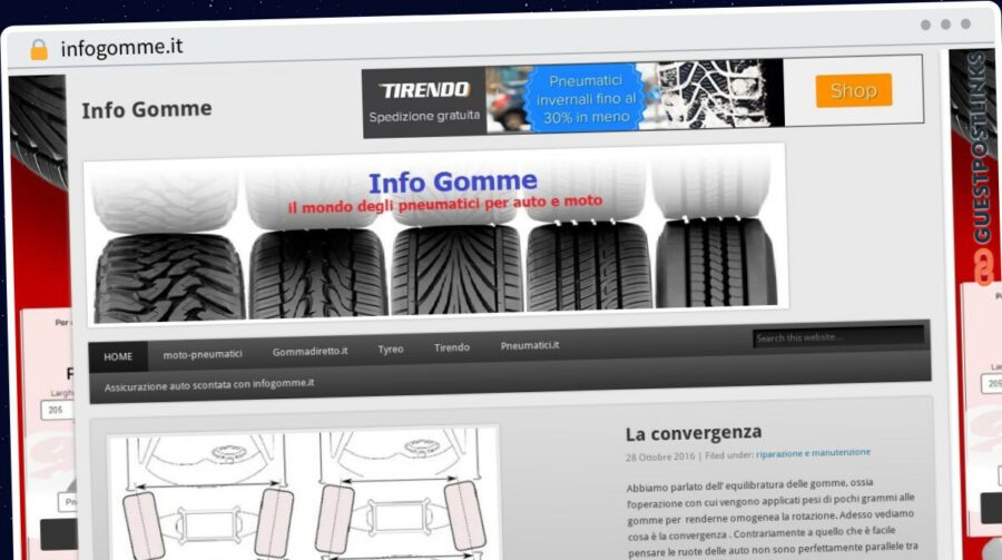 Publish Guest Post on infogomme.it