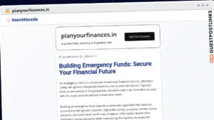 Publish Guest Post on planyourfinances.in