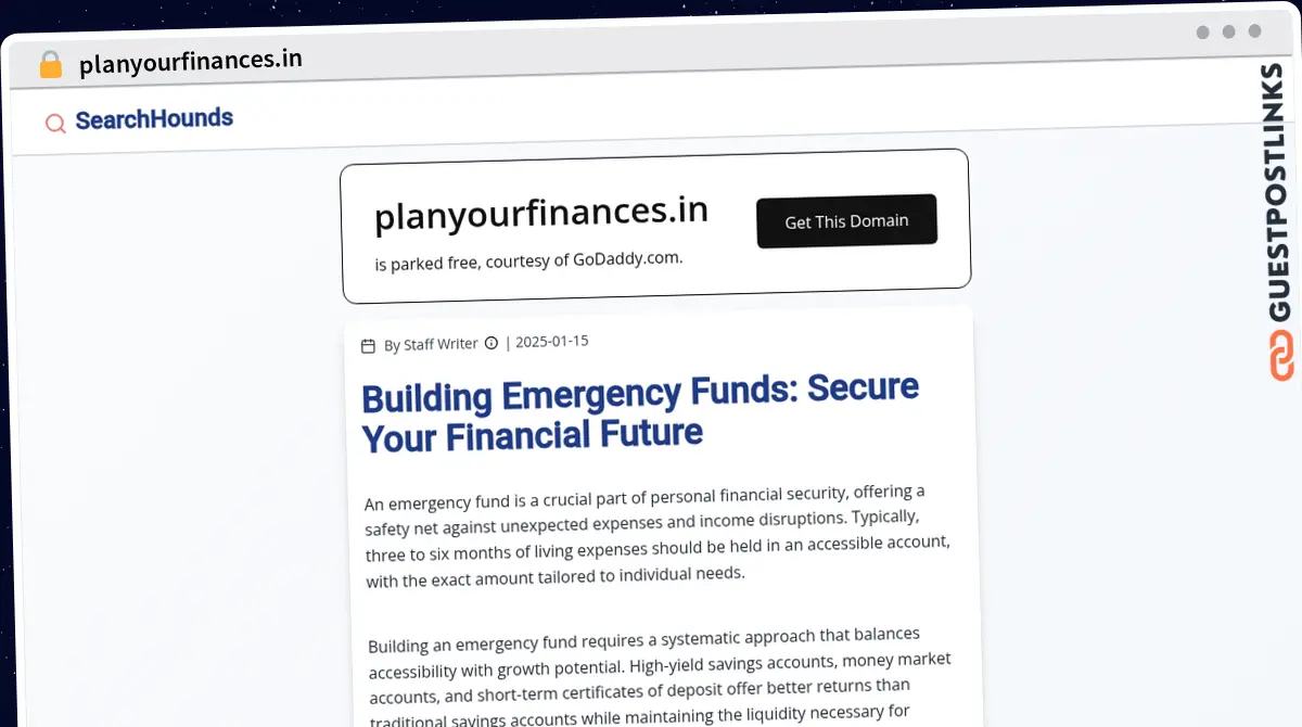 Publish Guest Post on planyourfinances.in