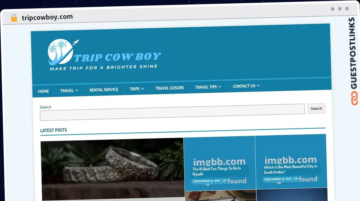 Publish Guest Post on tripcowboy.com