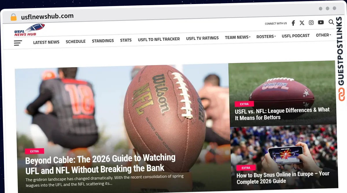 Publish Guest Post on usflnewshub.com