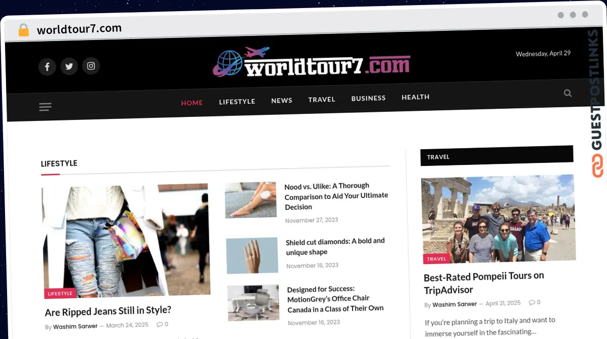 Publish Guest Post on worldtour7.com