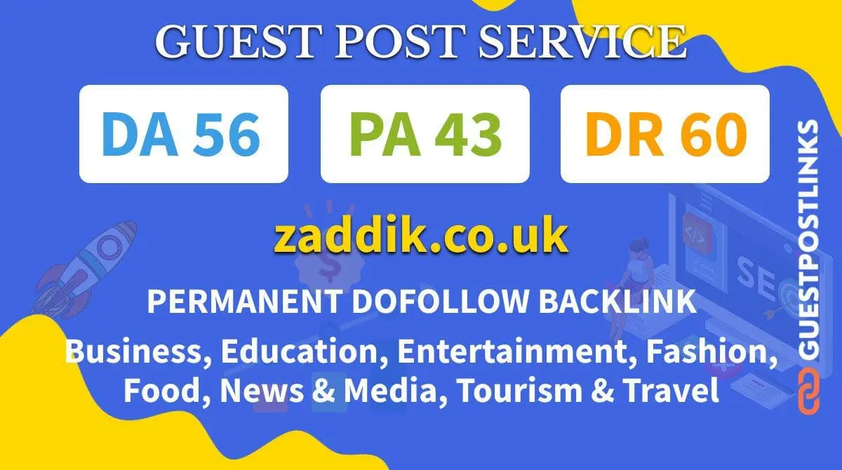 Buy Guest Post on zaddik.co.uk