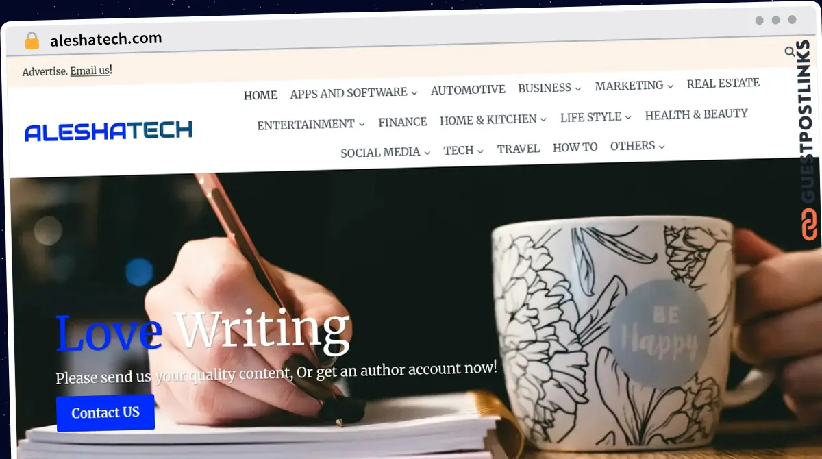 Publish Guest Post on aleshatech.com