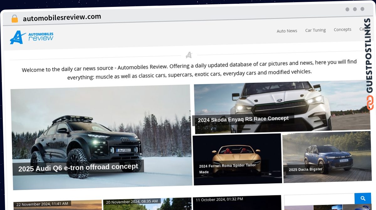 Publish Guest Post on automobilesreview.com