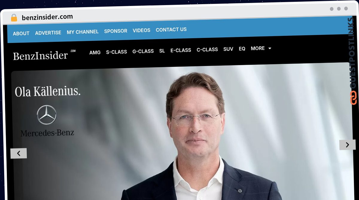 Publish Guest Post on benzinsider.com