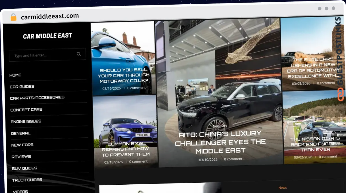 Publish Guest Post on carmiddleeast.com