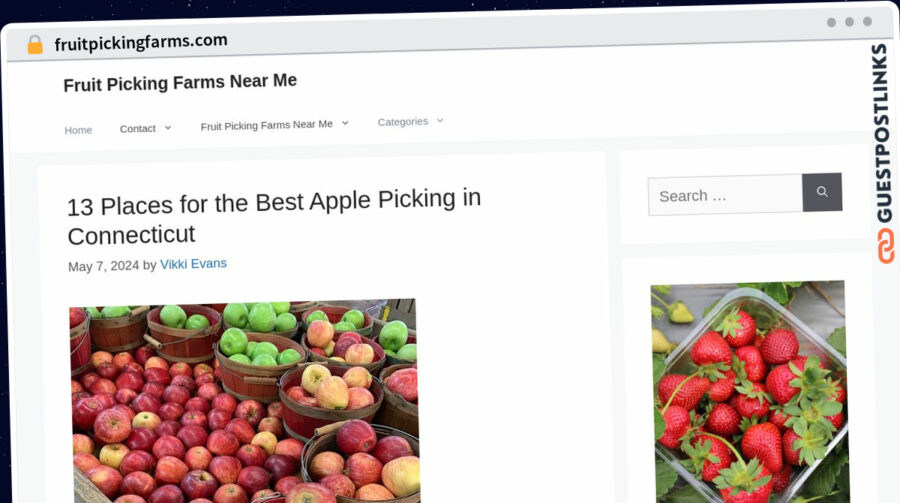 Publish Guest Post on fruitpickingfarms.com