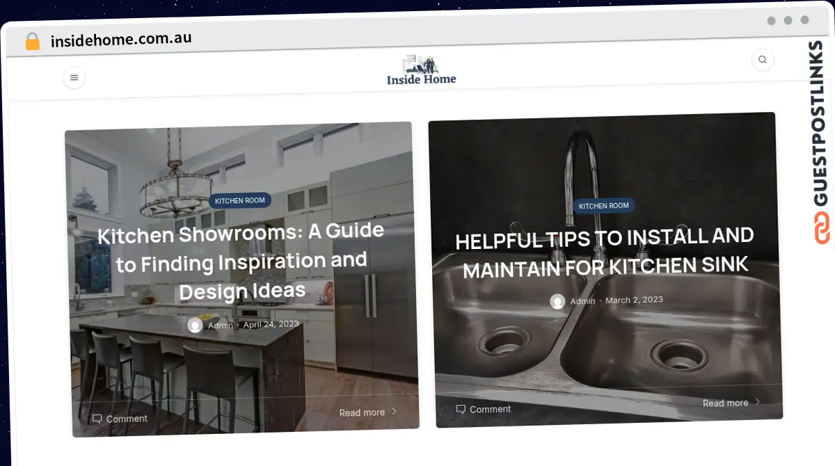 Publish Guest Post on insidehome.com.au