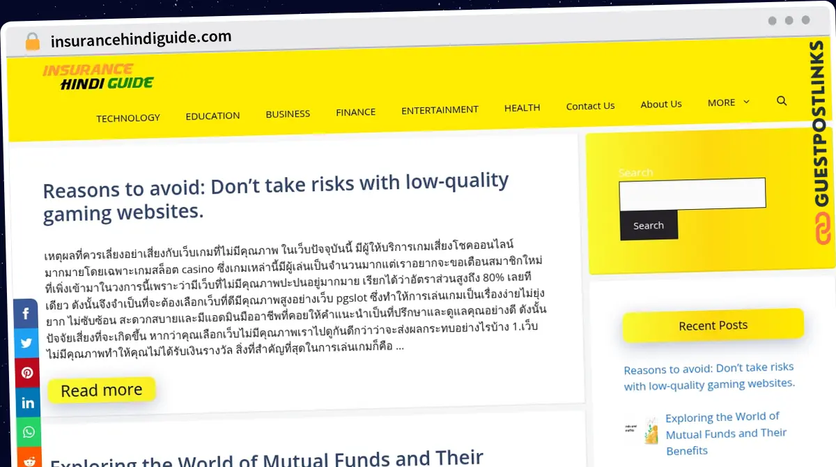 Publish Guest Post on insurancehindiguide.com