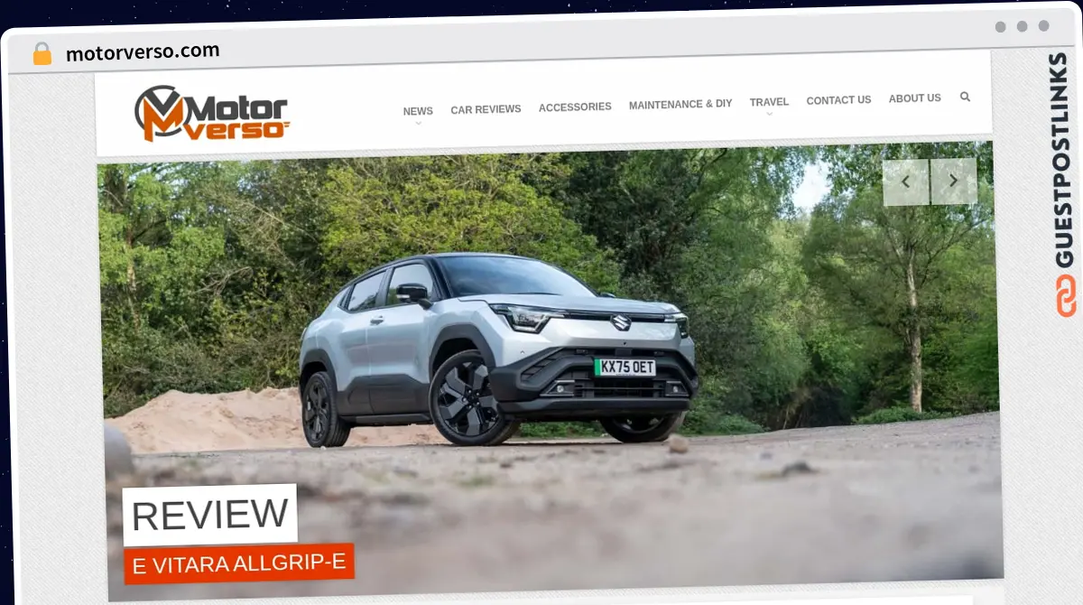 Publish Guest Post on motorverso.com