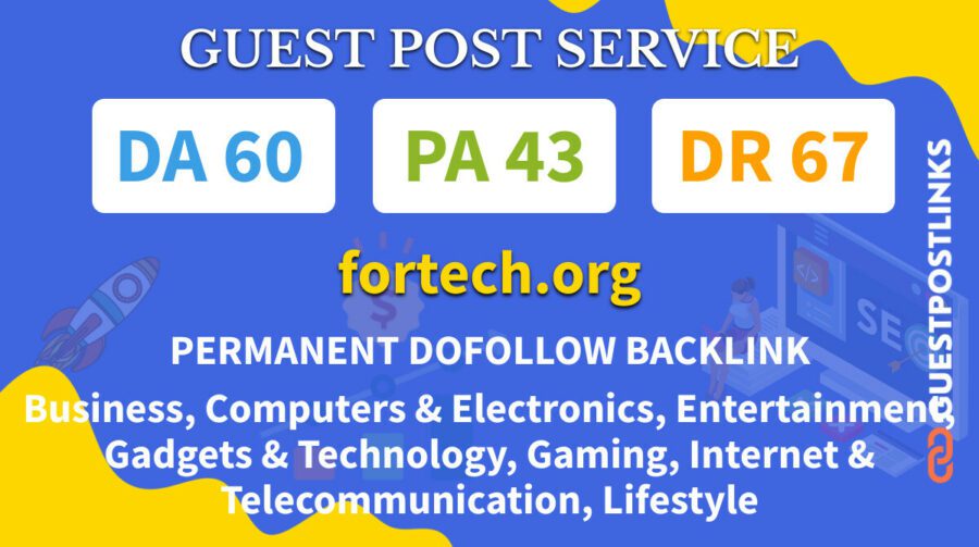 Buy Guest Post on fortech.org