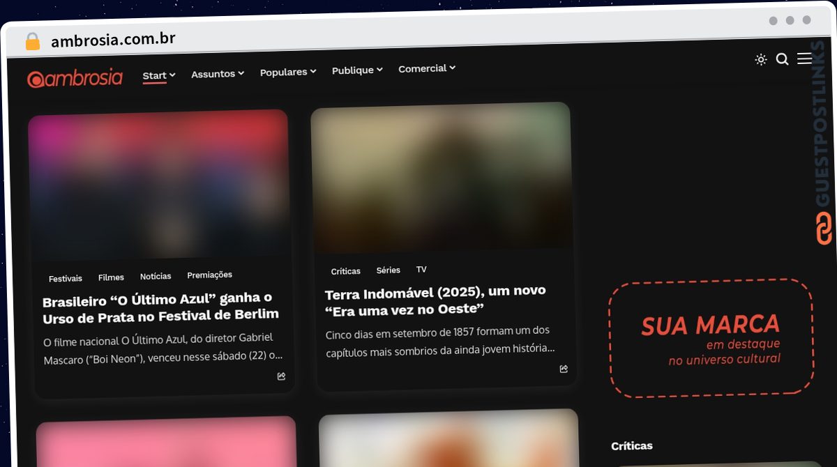 Publish Guest Post on ambrosia.com.br