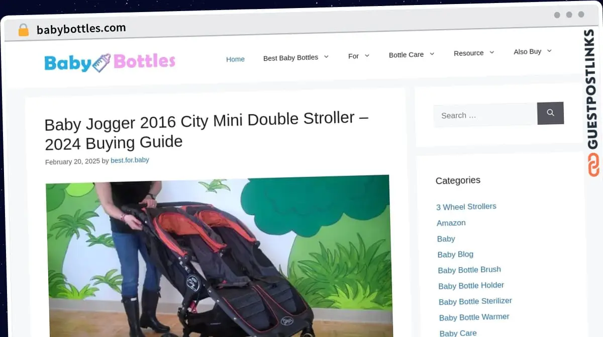Publish Guest Post on babybottles.com