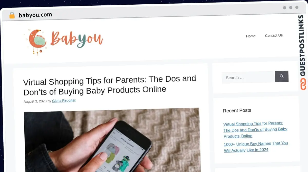 Publish Guest Post on babyou.com
