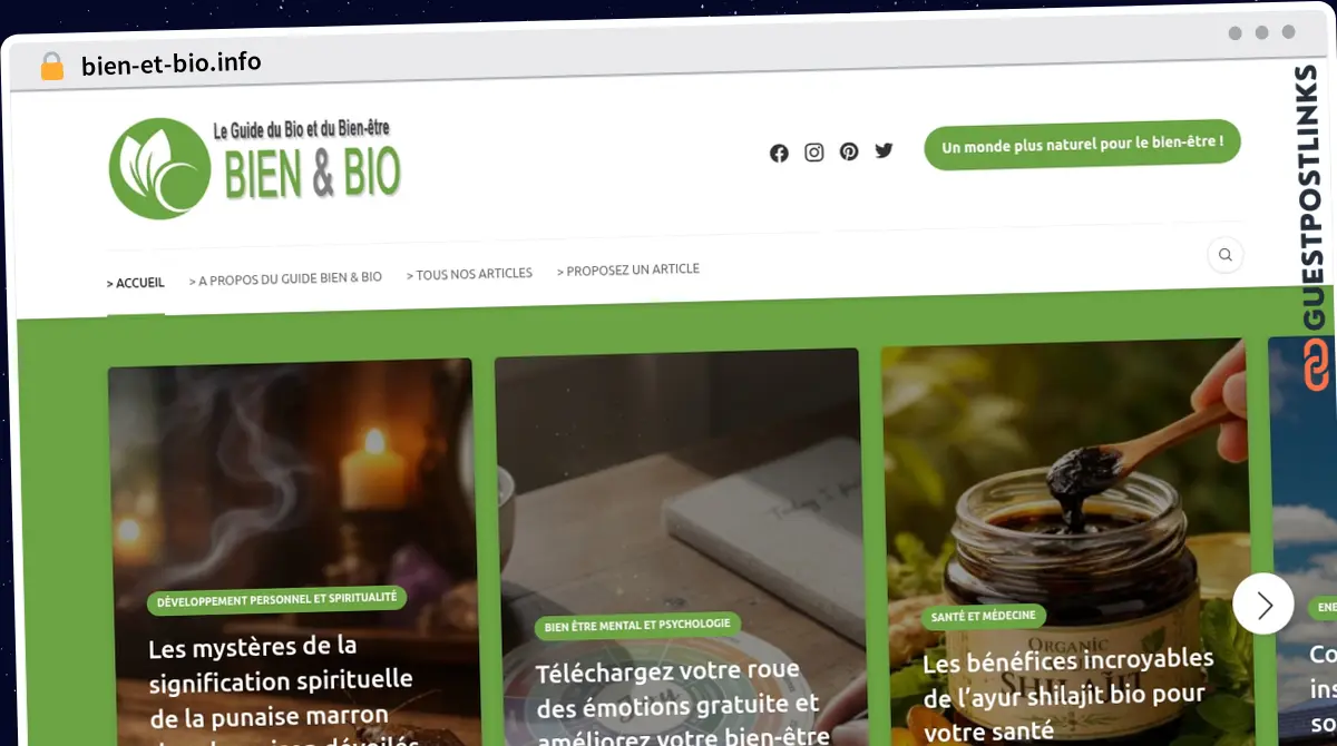 Publish Guest Post on bien-et-bio.info